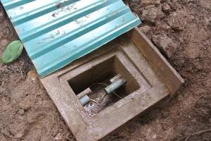 electric box in the mud